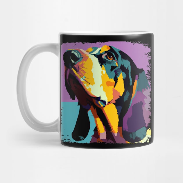 Bluetick Coonhound Pop Art - Dog Lover Gifts by PawPopArt